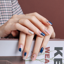 Load image into Gallery viewer, Zipkok® Gel Nail Strips - Line Fit Blue
