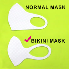 Load image into Gallery viewer, Unisex SUMMER BIKINI face MASK with Cooling Effect Anti-microbial UV protection Embossed NEOPRENE Fabric
