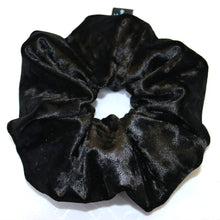 Load image into Gallery viewer, Handmade Black Velvet Hair Scrunchies Hair Bands Hair Accessories
