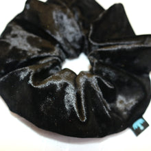 Load image into Gallery viewer, Handmade Black Velvet Hair Scrunchies Hair Bands Hair Accessories
