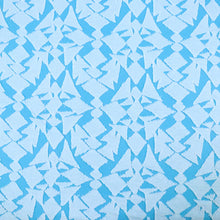 Load image into Gallery viewer, Sky-Blue Geometrical Pattern Clip Jacquard

