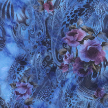 Load image into Gallery viewer, BLUE-RED  Flower Tie-Dyed Paper Print
