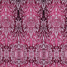 Load image into Gallery viewer, 58/60&quot; Fuchsia Single Span Knit Jacquard Printed Fabric by the Yard
