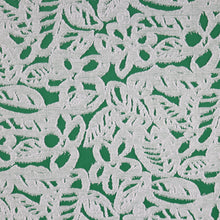 Load image into Gallery viewer, 56/58&quot; Green-White Cotton/Polyester/Spandex Clip Knit Jacquard Fabric by the Yard
