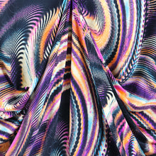 Load image into Gallery viewer, 58/60&quot; Multi-Colored Swirling Abstract Pattern Fabric by the Yard
