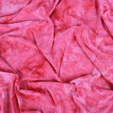 Load image into Gallery viewer, 55&quot; Pink Tie-Dyed Polyester/Spandex Knit Jacquard Fabric by the Yard
