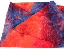 Load image into Gallery viewer, Red/Blue Paisley and Flower Patterned Tie-Dyed Jacquard
