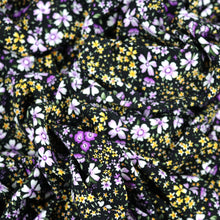 Load image into Gallery viewer, 58-60" 170GSM Little Flowers Printed Polyester/Spandex Knit Jersey Fabric by the Yard
