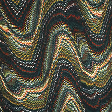 Load image into Gallery viewer, 60&quot; Brown-emerald wave design Single Span Jacquard Printed Fabric by the Yard
