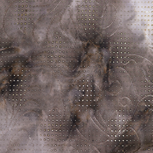 Load image into Gallery viewer, 55/56&quot; 190GSM Taupe Tie-Dyed Knit Jacquard Fabric with Gold Dew-Drops by the Yard

