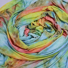 Load image into Gallery viewer, 55-56&quot; 180GSM Multi-color Tie Dyed Polyester/Spandex Knit Fabric by the Yard
