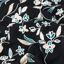 Load image into Gallery viewer, 58-60&quot; 200GSM 3 Color Flower design Knit ITY Polyester/Spandex Fabric with Puff by the Yard
