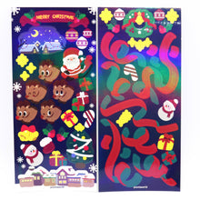 Load image into Gallery viewer, Yooniaworld Polco Diary Journal Christmas Deco Hologram Stickers
